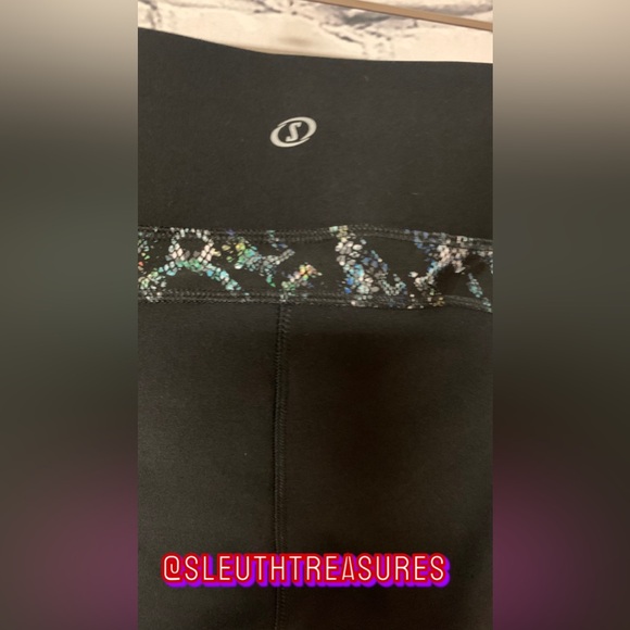 Women’s Spalding Black Multicolor Full Length Skinny Leggings Size M - Picture 5 of 6